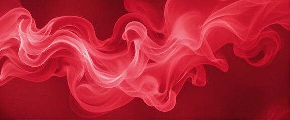 Red Swirls of Abstract Smoke