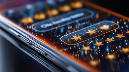 Interactive mobile app features digital space user interface modern technology close-up view engagement enhancement