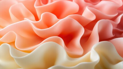 Close up photograph of a pastel colored floral pattern detail