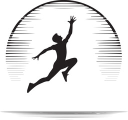 Jumping to reach something vector