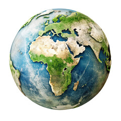 earth globe isolated on white