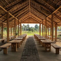 printed archway with integrated lighting systems for nighttime visibility.