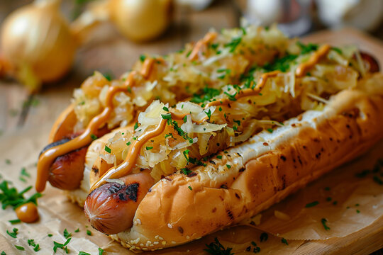 The Ultimate Hotdog: A Layer of Sauerkraut and Spicy Brown Mustard