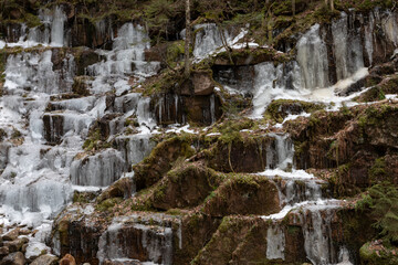 Flume Gorge in New Hampshire is a scenic chasm with rushing water and rugged granite. A popular...