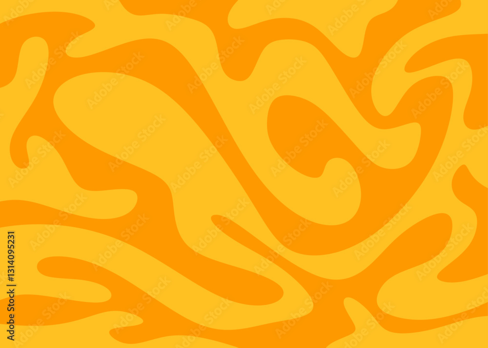 Poster abstract background with wavy line pattern. simple oil painting pattern