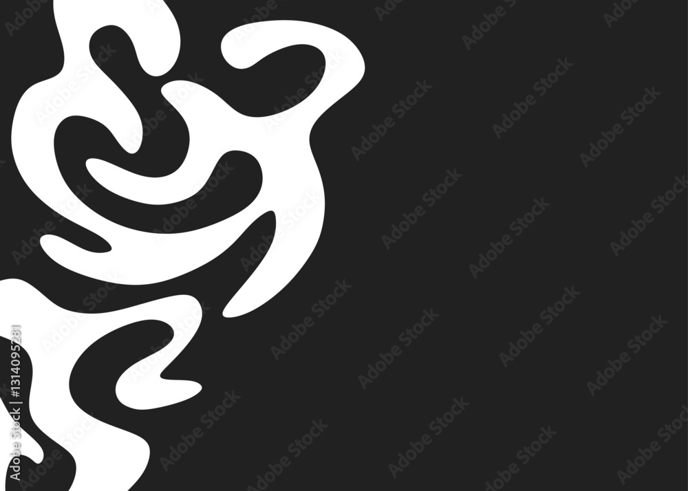Poster abstract background with wavy line pattern and with some copy space area