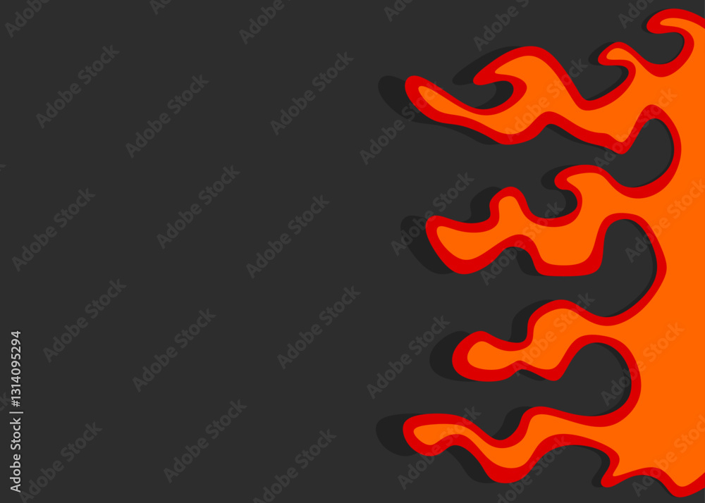 Poster abstract background with melting liquid pattern and with some copy space area