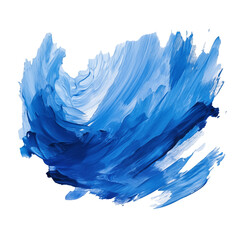 blue acrylic brush stroke