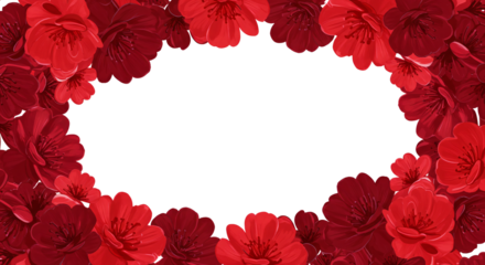 red flower art borders and transparent background, frame, wallpaper, background, abstract