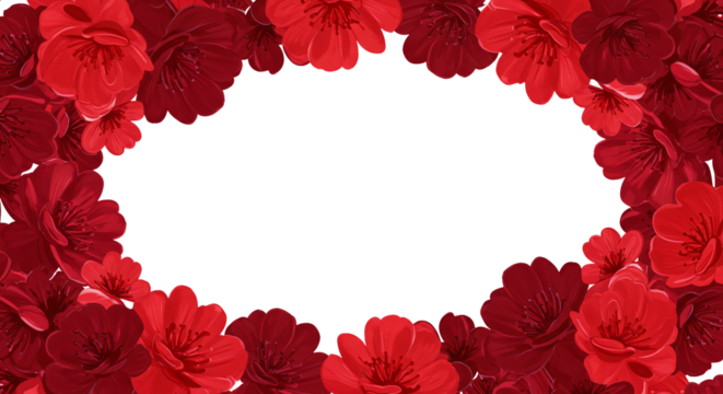 red flower art borders and transparent background, frame, wallpaper, background, abstract