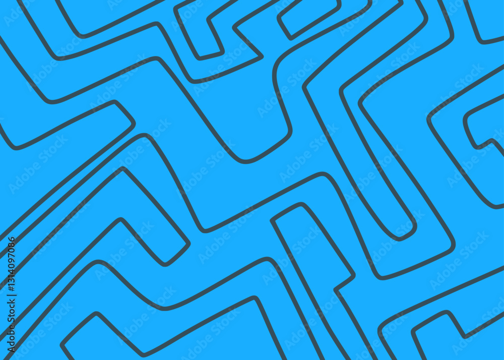 Poster minimalist background with seamless maze line pattern