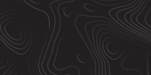 Abstract Contour Mapping Featuring Fluid Wave Curves, Elevation Lines, and Seamless Topographic Patterns for a Modern Cartography Style
