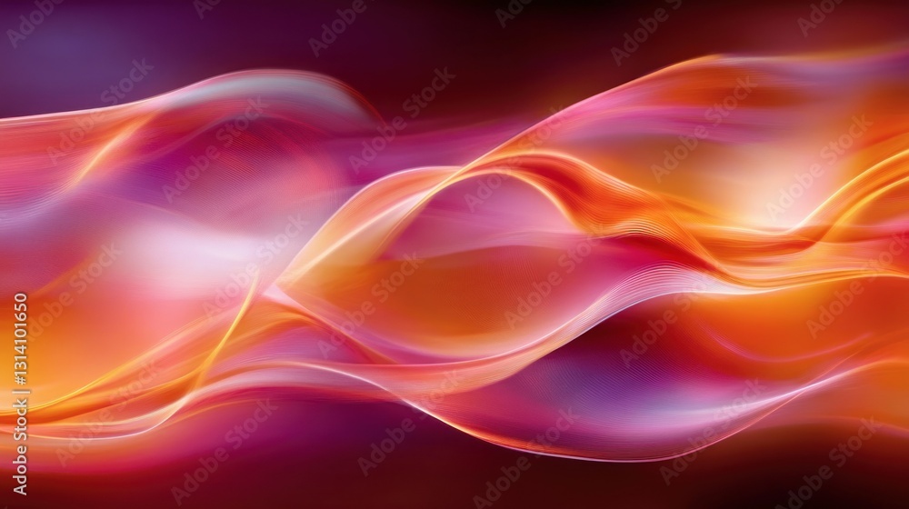 Poster abstract flowing shapes create a colorful and vibrant artistic background
