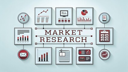 Market research visual showcasing data analysis and insights.