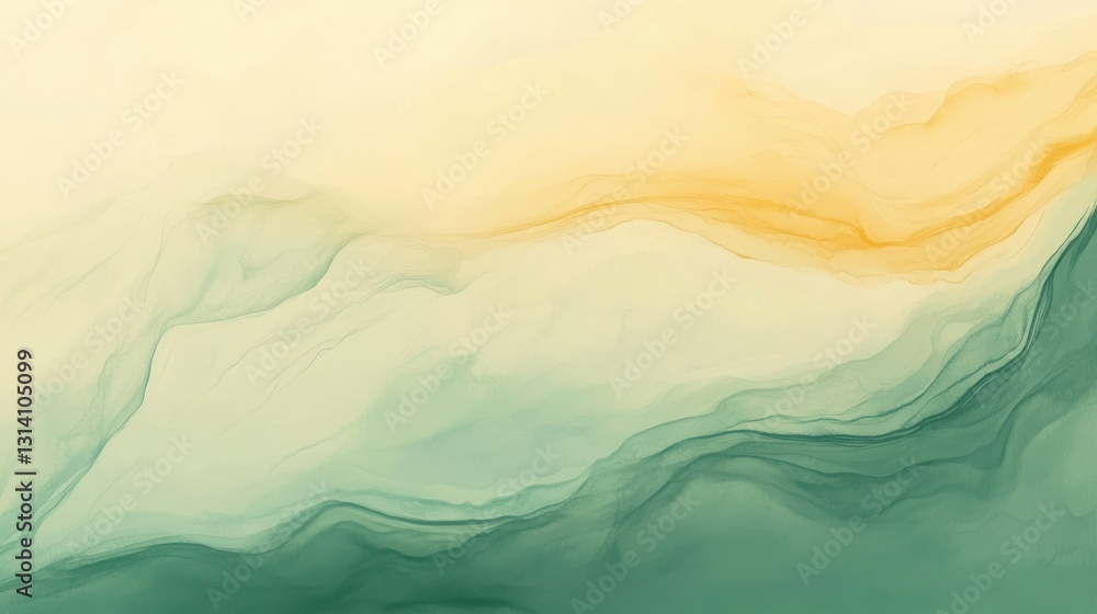 Poster abstract layers of colors creating a soft and dreamy landscape