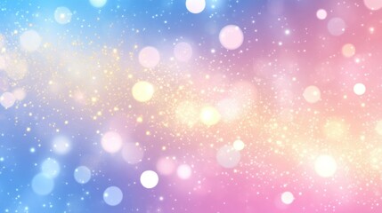 Colorful abstract background featuring soft blurred glowing lights and glitter
