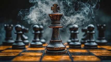 Smoky Chess King Defeated on Dark Board