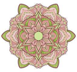 Circular pattern in form of flower mandala. Vintage decorative elements. Oriental pattern, vector illustration. Celtic style