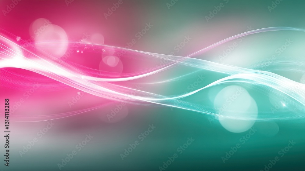 Poster Abstract background featuring flowing lines and vibrant color gradients