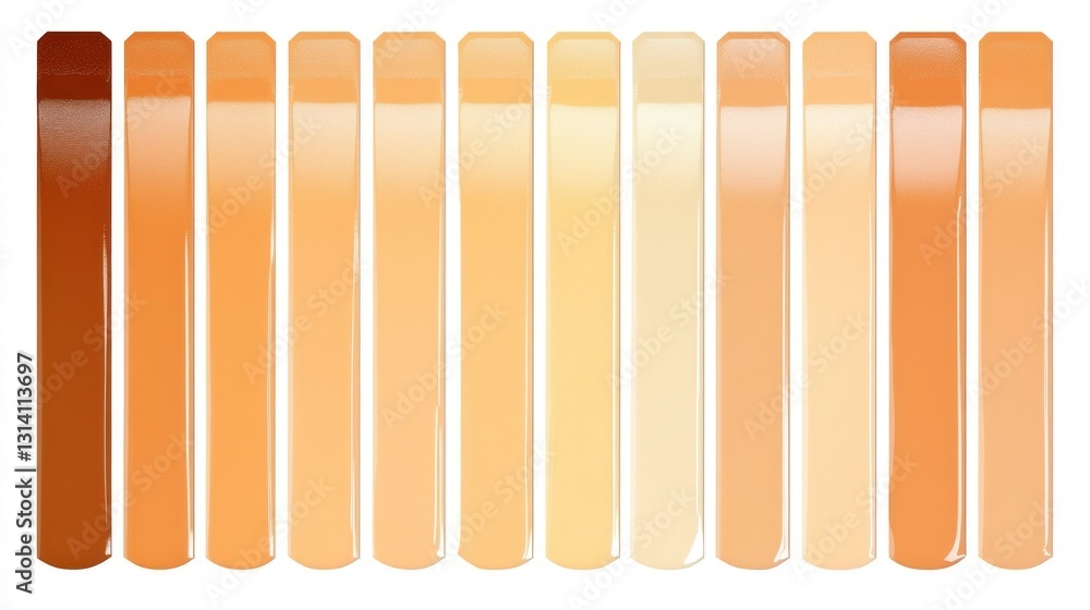 Poster A collection of color swatches arranged in a linear gradient