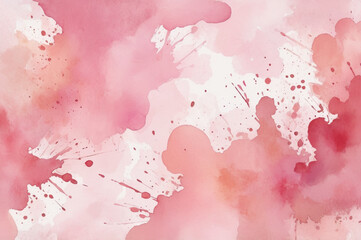A soft, pink watercolor background with splatters and blots of paint, creating a dreamy, abstract text