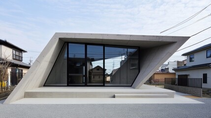 Modern Concrete House Architectural Design in Japan