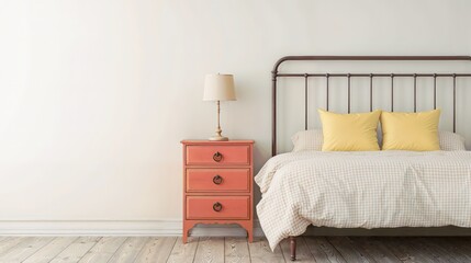 Generative AI, Pastel-Themed Minimalist Bedroom with Soft Textures and Elegant Lighting