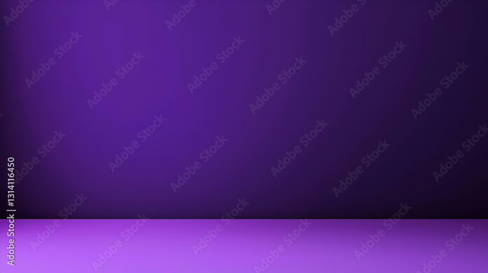 Poster purple studio background backdrop with empty space for product presentation or display clean minimal