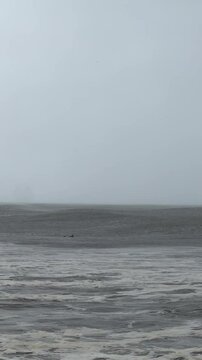 storm over the sea, cyclone alfred