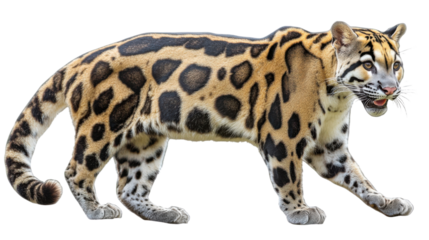 portrait of a leopard panthera leo 8 months old