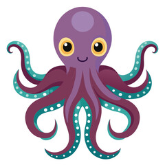 octopus vector image on white background