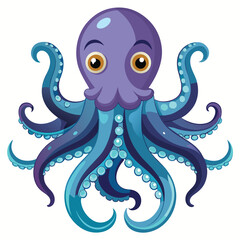 octopus vector image on white background