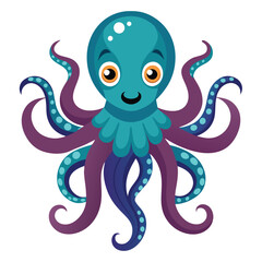 octopus vector image on white background
