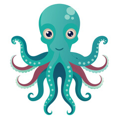 octopus vector image on white background