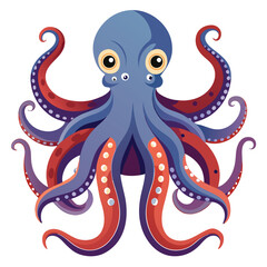 octopus vector image on white background