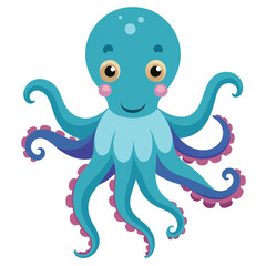octopus vector image on white background