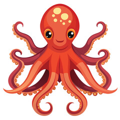 octopus vector image on white background