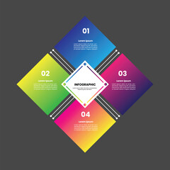 Infographic Business Premium Vector Gradient Simple Vector For Media Social