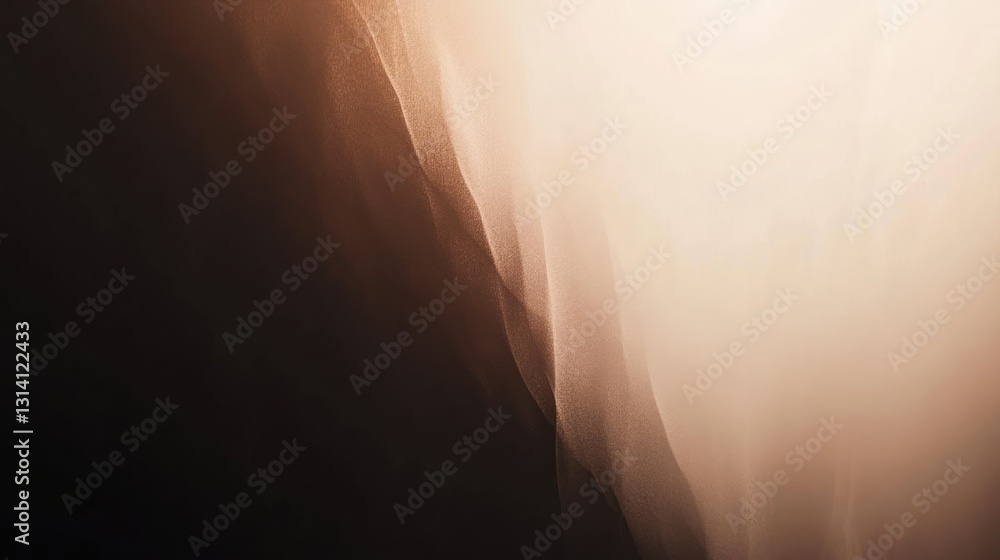 Poster an abstract photograph features light gradients and soft flowing forms
