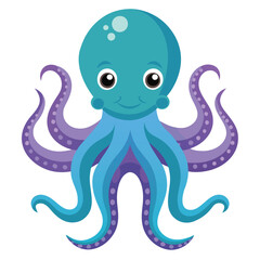 octopus vector image on white background