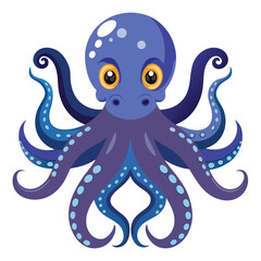 octopus vector image on white background