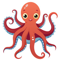 octopus vector image on white background