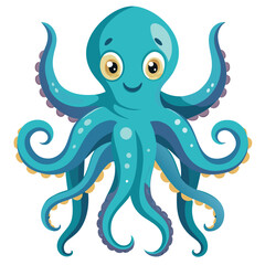 octopus vector image on white background