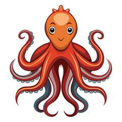 octopus vector image on white background