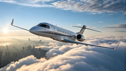 Obraz premium Airplane in the Sky