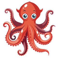 octopus vector image on white background
