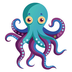 octopus vector image on white background