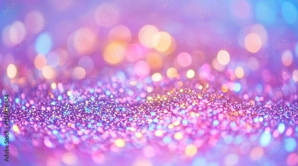 Aufkleber colorful and glittery bokeh lights creating a beautiful background effect
