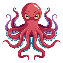 octopus vector images on white background