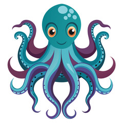 octopus vector images on white background